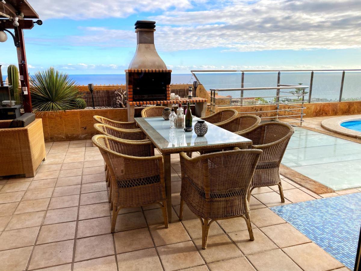 Luxury 5 Star Villa Violetta With Amazing Sea View, Jacuzzi And Heated Pool San Agustin  Exterior photo
