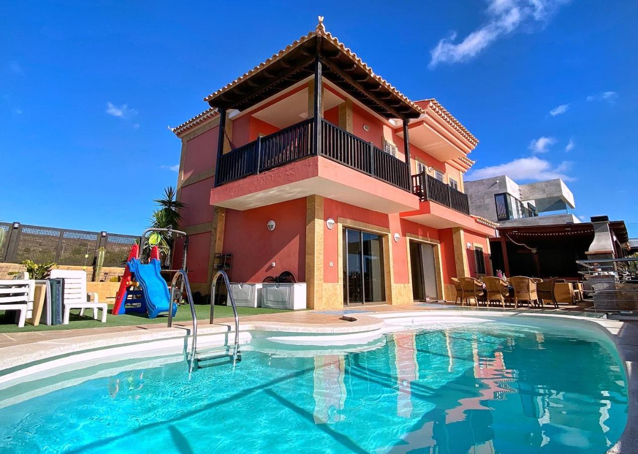 Luxury 5 Star Villa Violetta With Amazing Sea View, Jacuzzi And Heated Pool San Agustin  Exterior photo